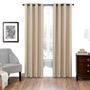 Eclipse Latte Room Darkening Curtain Panel 52X84 1 panel New
